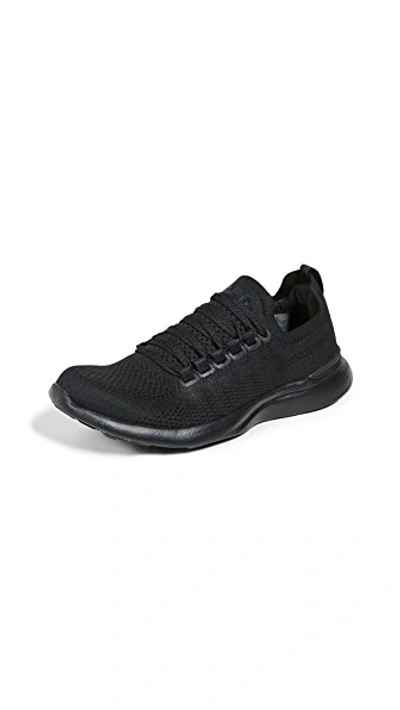 Shop Apl Athletic Propulsion Labs Techloom Breeze Sneakers In Black/black