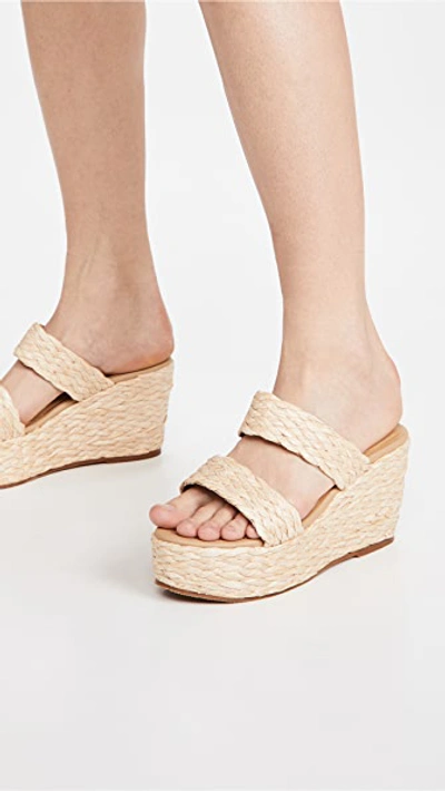 Shop Kaanas Tenerife 2 Band Wedges In Natural