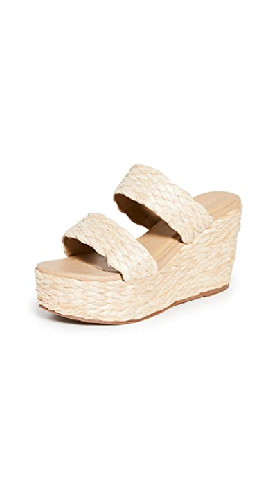 Shop Kaanas Tenerife 2 Band Wedges In Natural