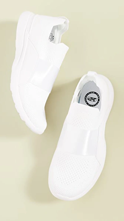 Apl Athletic Propulsion Labs Tech Loom Bliss Sneakers In White/white