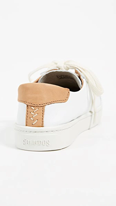 Soludos Ibiza Classic Lace Up Sneakers In White