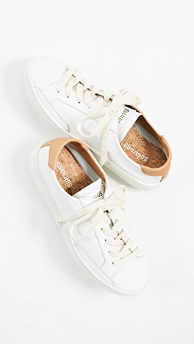 Soludos Ibiza Classic Lace Up Sneakers In White
