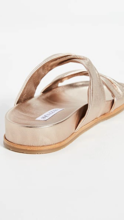 Shop Aquazzura Twist Sandals In Light Copper
