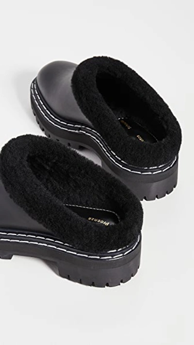 Shop Proenza Schouler Lug Sole Mules In Black