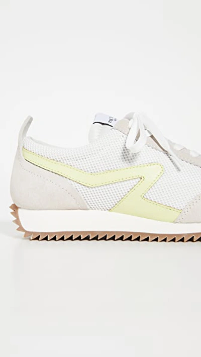 Shop Rag & Bone Retro Runner Sneakers In Antique White