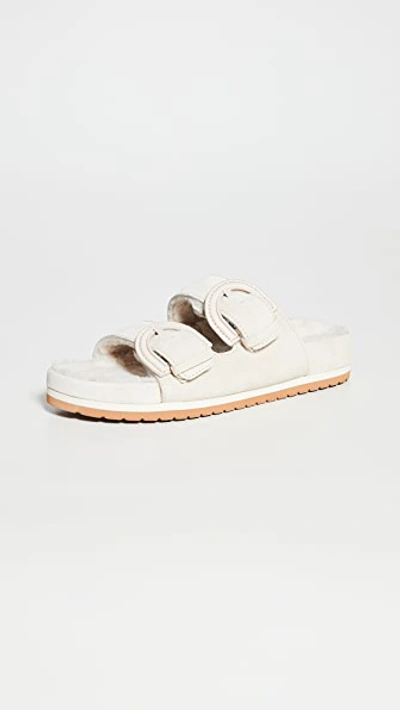 Shop Vince Glyn Slide Sandals In Sandstone