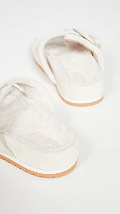 Shop Vince Glyn Slide Sandals In Sandstone