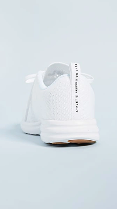 Apl Athletic Propulsion Labs Techloom Pro Mesh Sneakers In White/black/gum