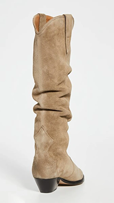 Shop Isabel Marant Denvee Boots Taupe