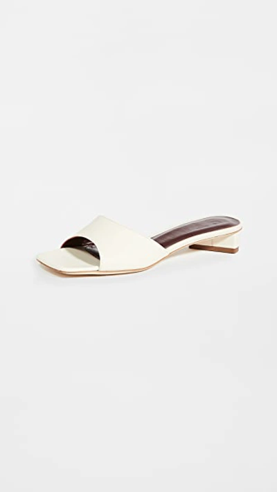 Shop Staud Simone Mules Cream