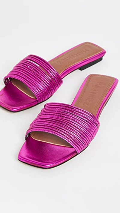 Shop Souliers Martinez Sandia 10mm Sandals In Pink Metal