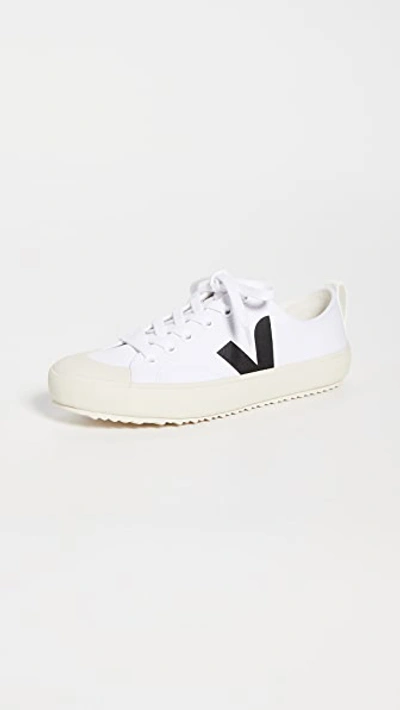 Shop Veja Nova Vegan Sneakers In White/black