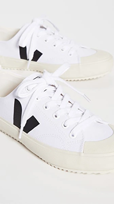 Shop Veja Nova Vegan Sneakers In White/black