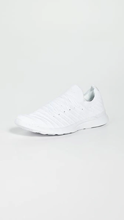 Apl Athletic Propulsion Labs Athletic Propulsion Labs White Techloom Wave Sneakers In White/white