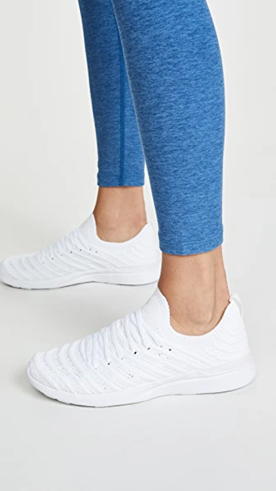 Apl Athletic Propulsion Labs Athletic Propulsion Labs White Techloom Wave Sneakers In White/white