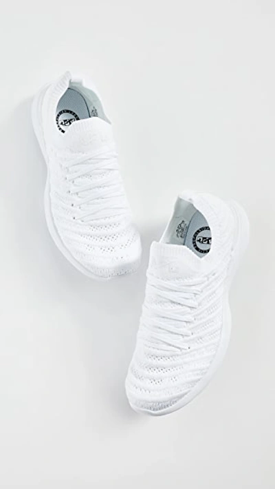 Apl Athletic Propulsion Labs Athletic Propulsion Labs White Techloom Wave Sneakers In White/white
