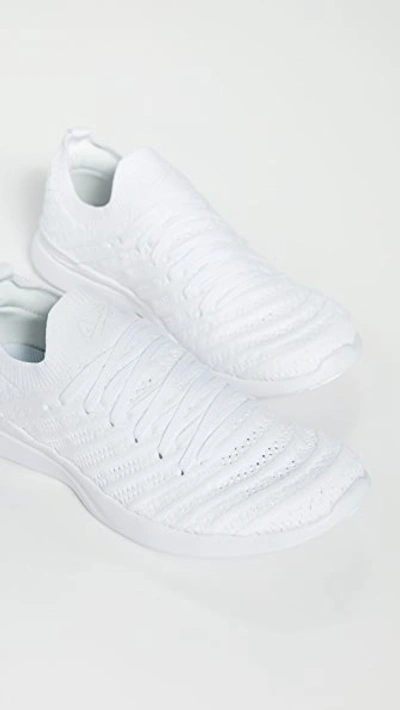 Apl Athletic Propulsion Labs Athletic Propulsion Labs White Techloom Wave Sneakers In White/white