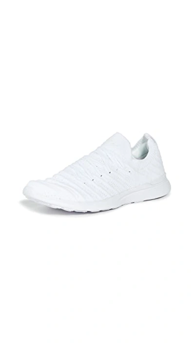 Apl Athletic Propulsion Labs Athletic Propulsion Labs White Techloom Wave Sneakers In White/white