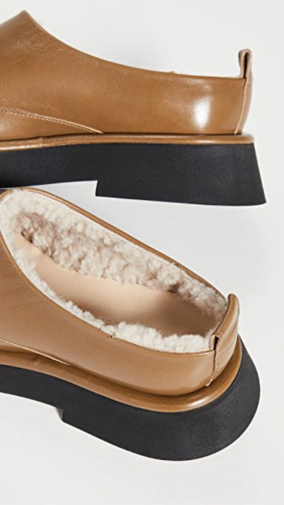 Shop Wandler Rosa Loafers With Shearling Lining