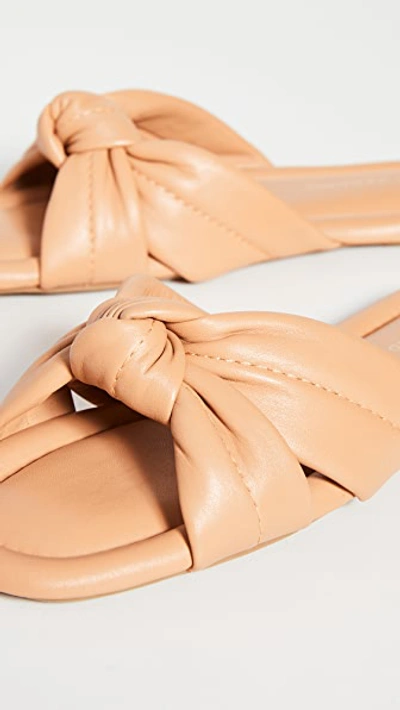 Shop Loeffler Randall Polly Puffy Knot Sandals In Caramel