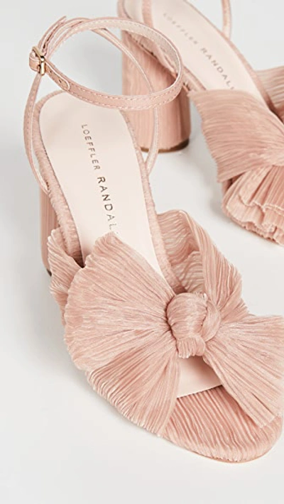 Shop Loeffler Randall Camellia Pleated Bow Heel With Ankle Strap Beauty