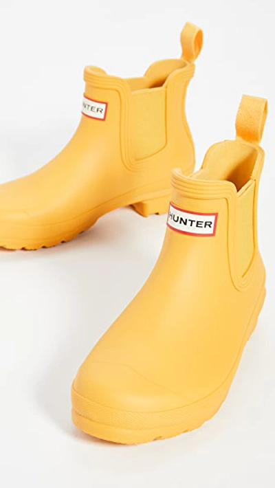 Shop Hunter Original Chelsea Boots Yellow