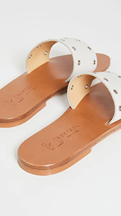 Shop Kjacques Marsili Slides In Pul Linen