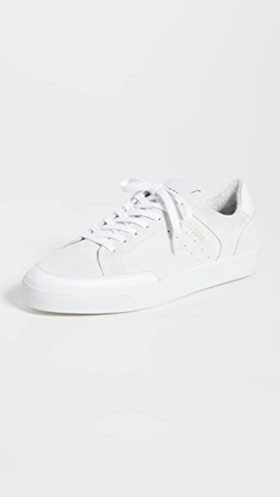 Shop Re/done 90's Skate Shoes White Suede