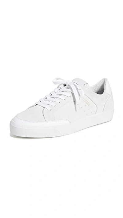 Shop Re/done 90's Skate Shoes White Suede