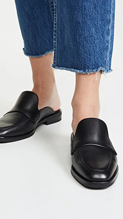 3.1 Phillip Lim Black Alexa Loafer Mules In Black