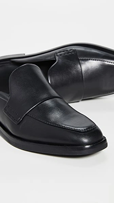 3.1 Phillip Lim Black Alexa Loafer Mules In Black