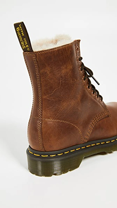 Shop Dr. Martens' 1460 Serena 8 Eye Boots In Butterscotch