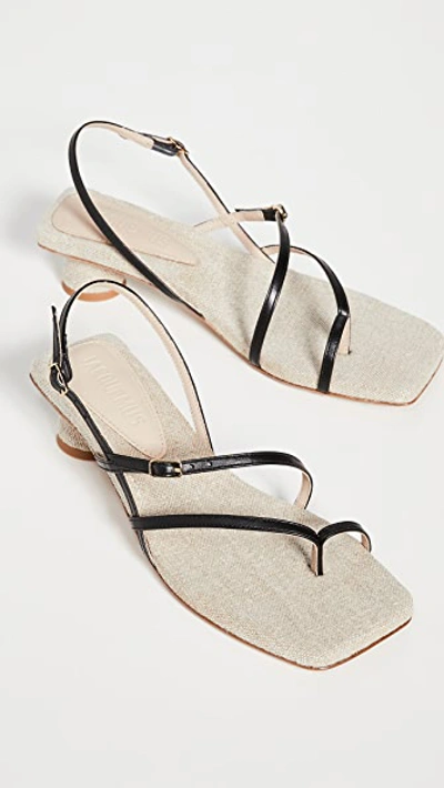 Shop Jacquemus Les Sandales Basgia Sandals In Black