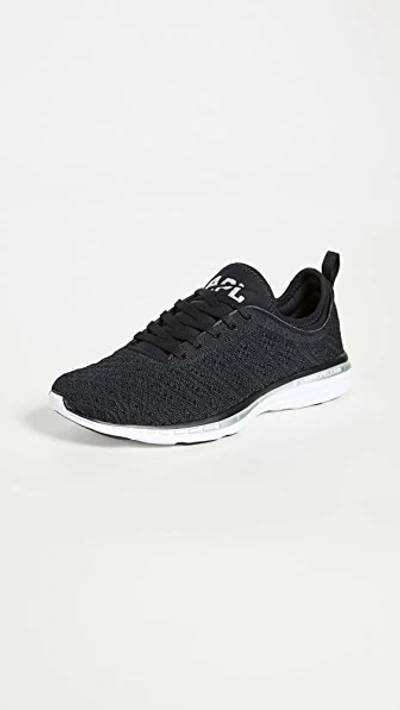 Shop Apl Athletic Propulsion Labs Techloom Phantom Sneakers Black/metallic Silver