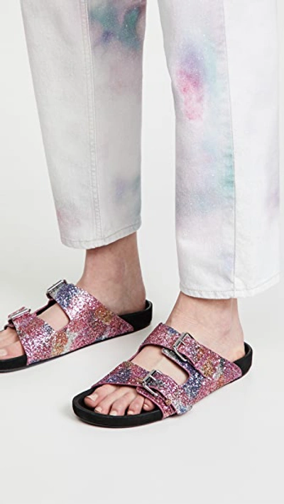 Shop Isabel Marant Lennyo Sandals In Multicolor