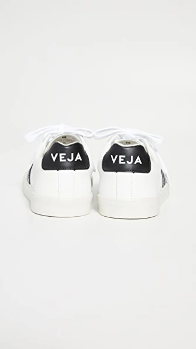 Shop Veja Esplar Logo Sneakers Extra White/black