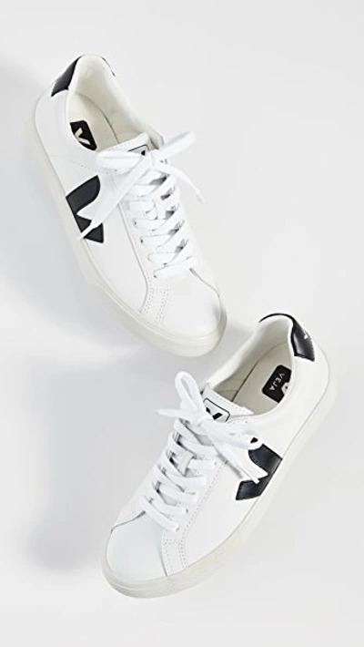 Shop Veja Esplar Logo Sneakers Extra White/black