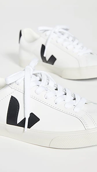 Shop Veja Esplar Logo Sneakers Extra White/black