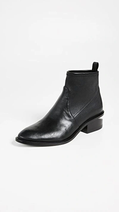 Shop Alexander Wang Kori Stretch Booties In Black