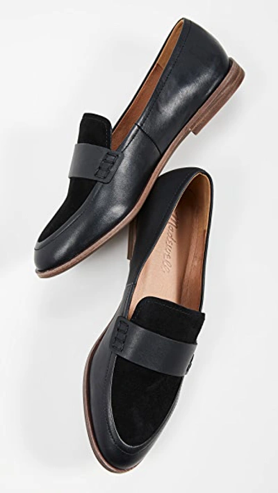 Shop Madewell Alex Loafers In True Black