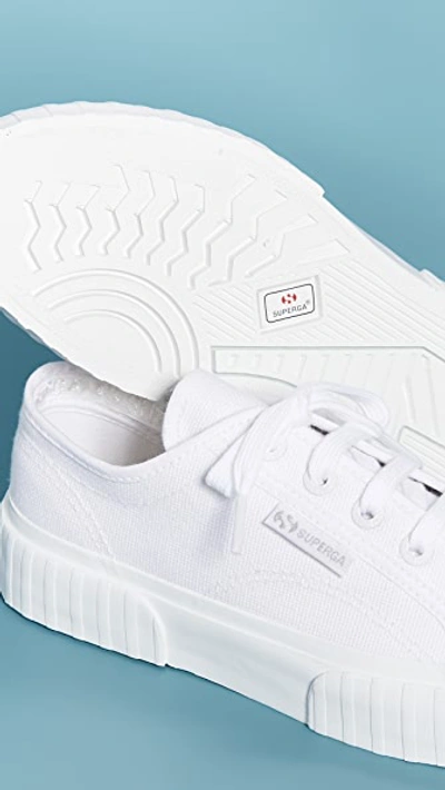 Shop Superga 2630 Cotu Laceup Sneakers In Total White