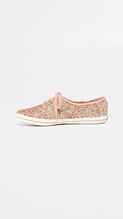 Keds X Kate Spade New York Women's Glitter Lace Up Sneakers In Rose Gold  Glitter | ModeSens