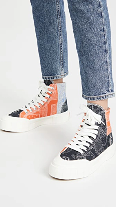 Shop Good News Palm Paisley Sneakers In Patchwork