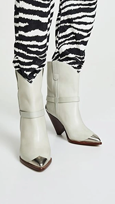 Shop Isabel Marant Lamsy Boots In Chalk