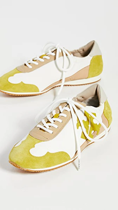 Shop Tory Burch Tory Sneakers In New Ivory/yellow