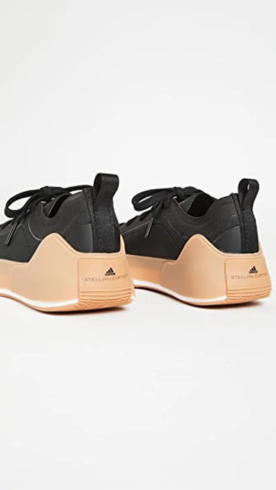 Shop Adidas By Stella Mccartney Asmc Treino Sneakers Cblack/cblack/owhite