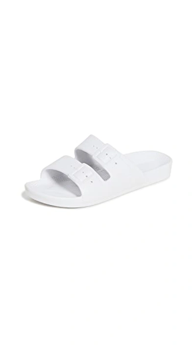 Shop Freedom Moses Two Band Slide White