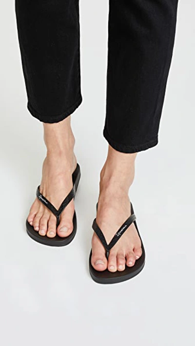 Shop Ipanema Ana Flip Flops Black