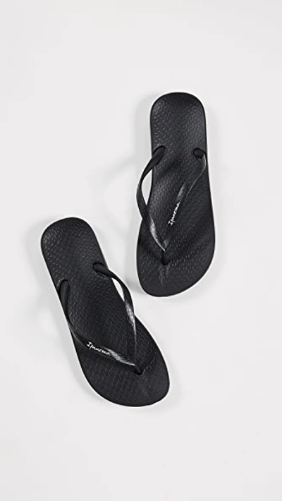 Shop Ipanema Ana Flip Flops Black