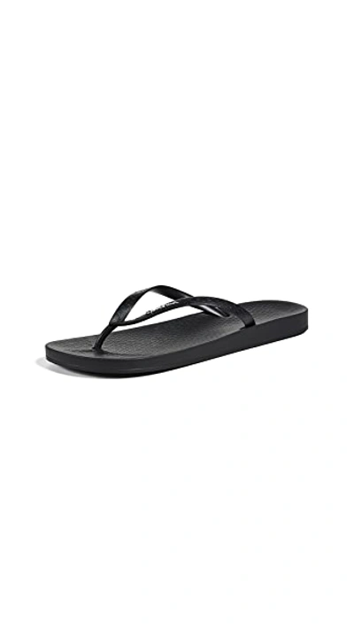 Shop Ipanema Ana Flip Flops Black